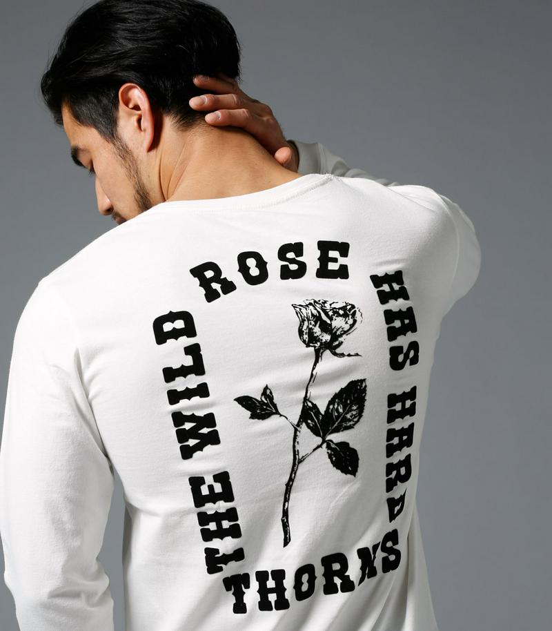【MEN'S】ローズ Vネック長袖T