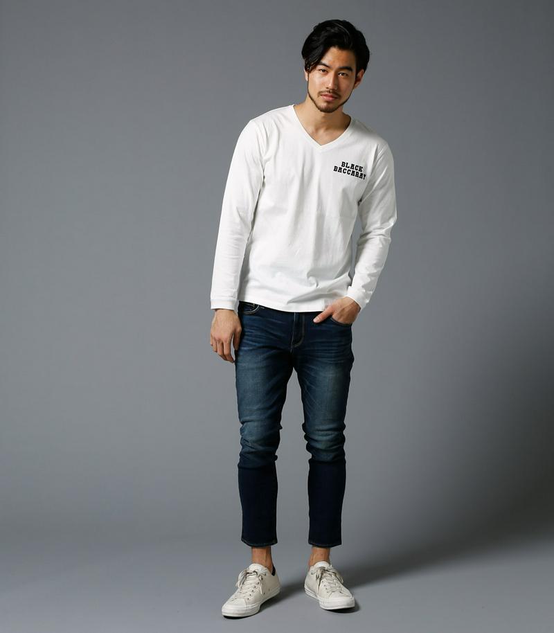 【MEN'S】ローズ Vネック長袖T