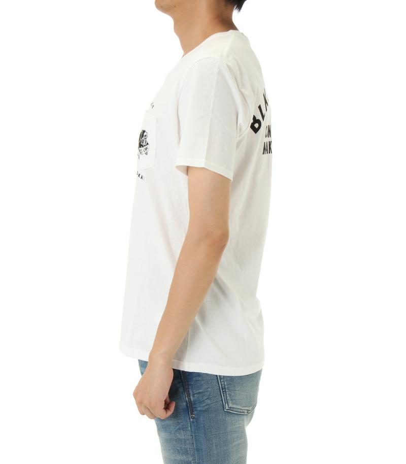 【MEN'S】スカルポケットVネック半袖T