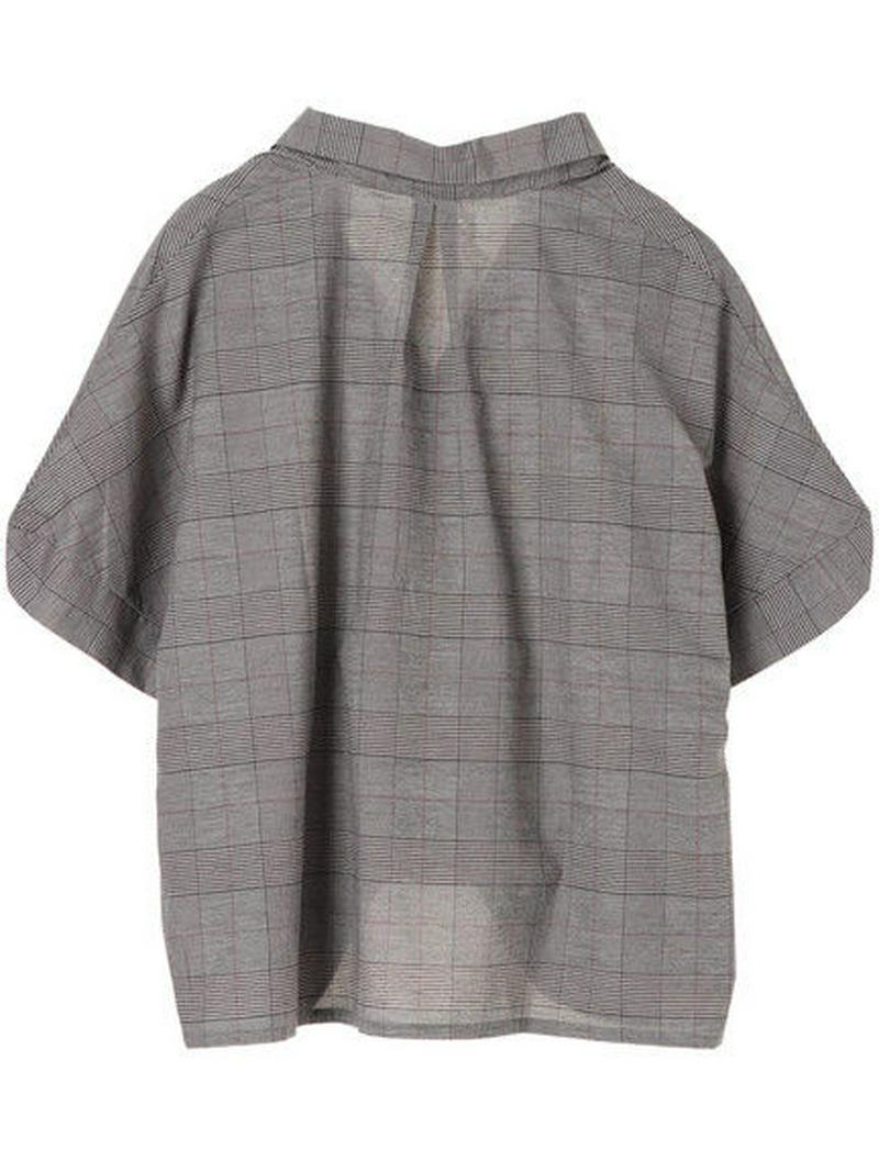 【Special Price】裾タックドロプショルダー5分袖シャツ