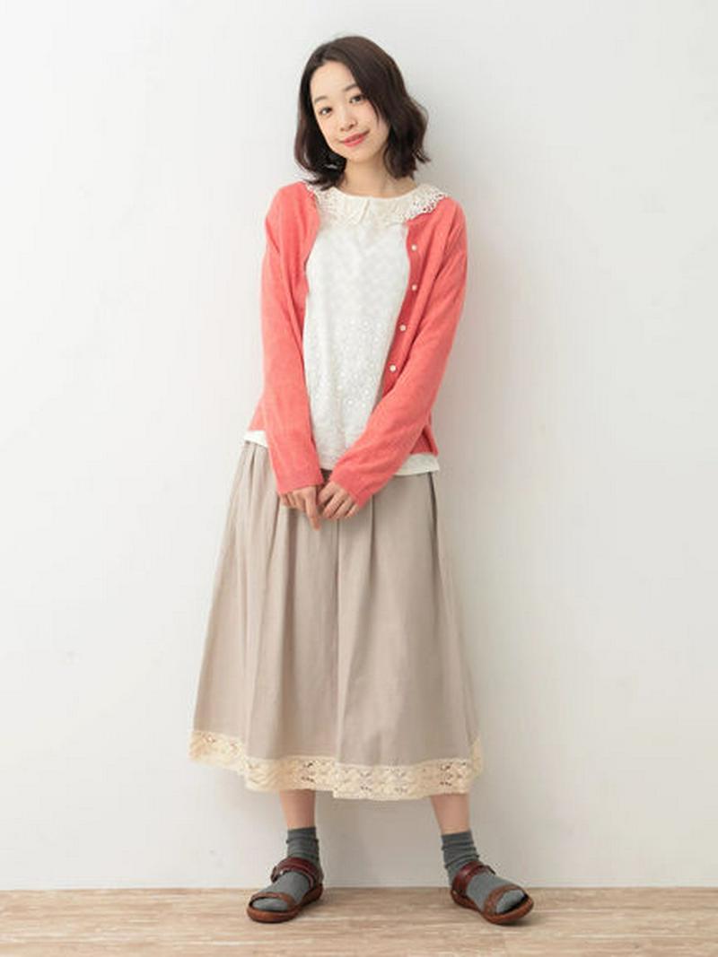 【Special Price】レース衿付後ろ開きブラウス