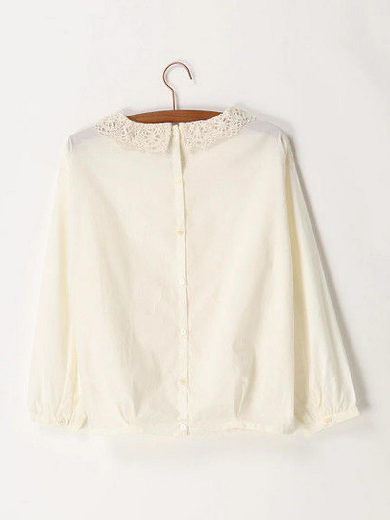 【Special Price】レース衿付後ろ開きブラウス