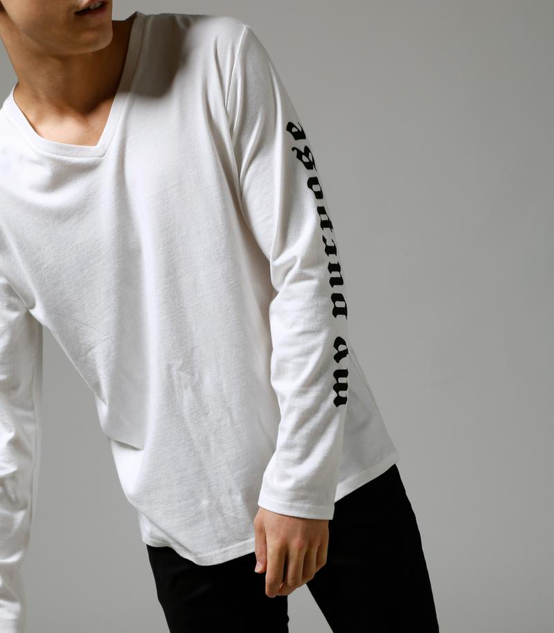 【MEN'S】My purpose長袖VネックT