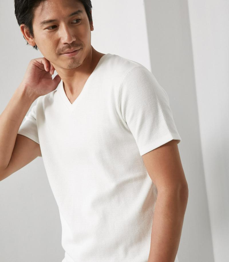 【MEN'S】ハニカムVネックT