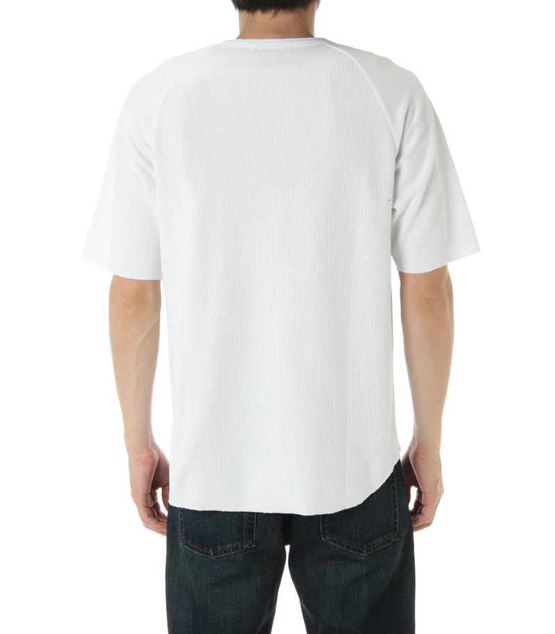 【MEN'S】変形ハニカムメッシュヘンリーネック半袖PO