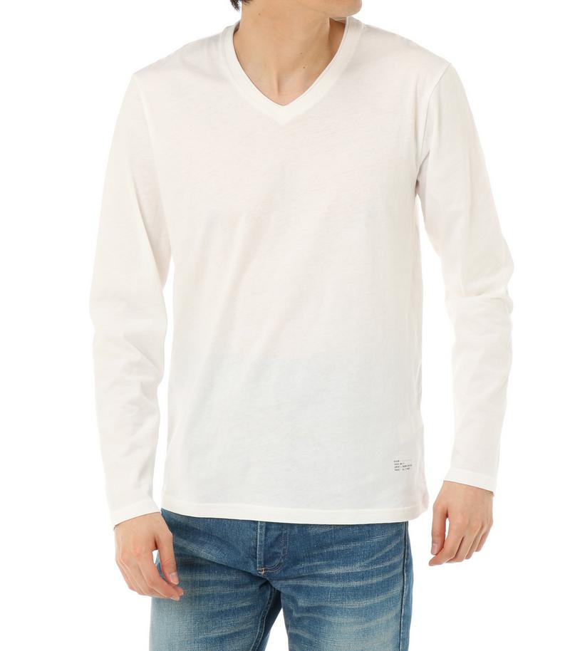 【MEN'S】カットオフVネック長袖T