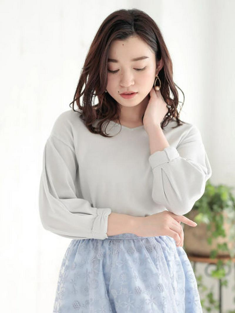 【Special Price】袖口リボンニットプルオーバー