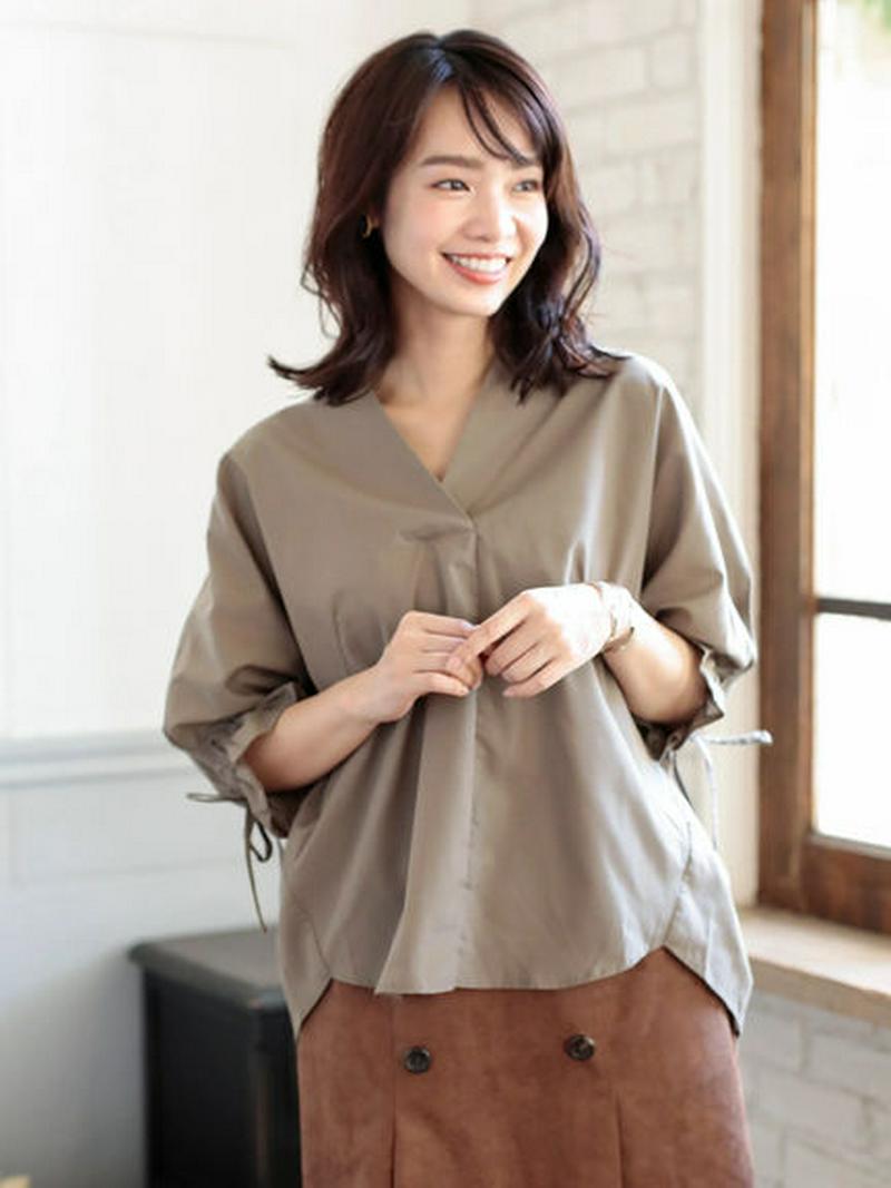 【Special Price】・スキッパーキャンディースリーブシャツ