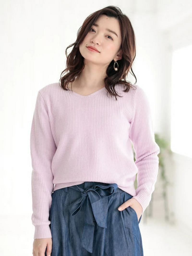 【Special Price】片畦Vネックプルオーバー