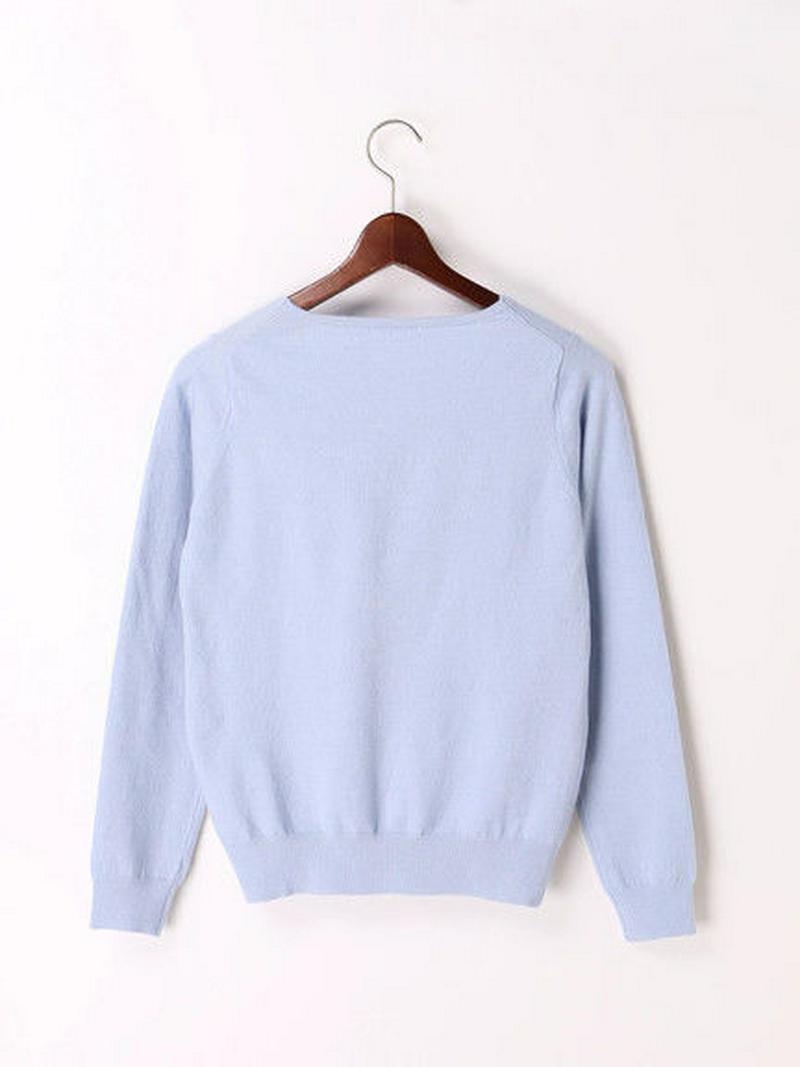 【Special Price】モチーフ刺繍Vネックプルオーバー