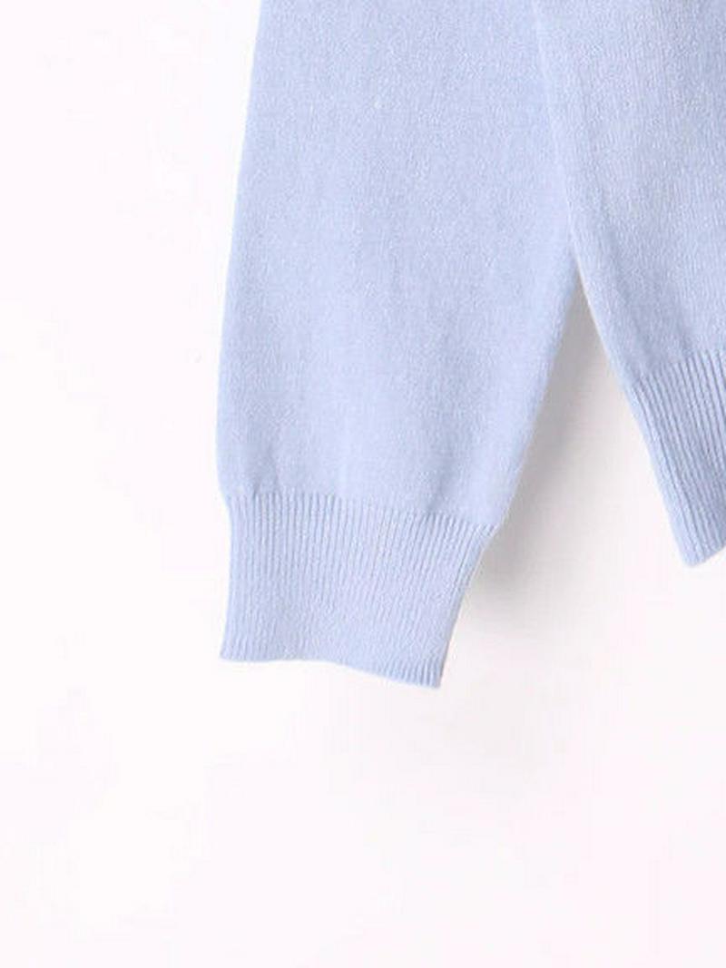 【Special Price】モチーフ刺繍Vネックプルオーバー