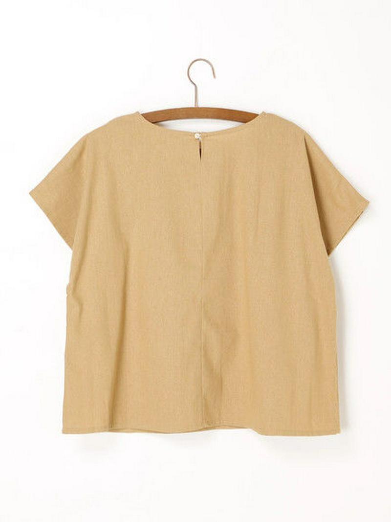 立体刺繍プルオーバーブラウス