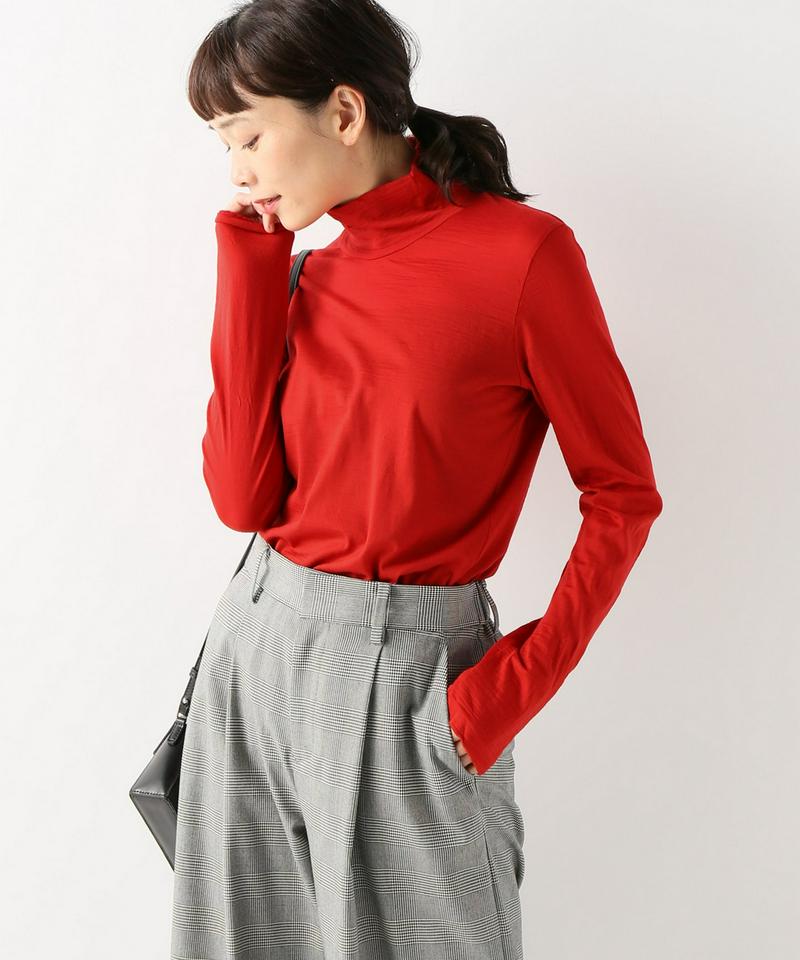 【NEU】ウールジャージーハイネックプルオーバー