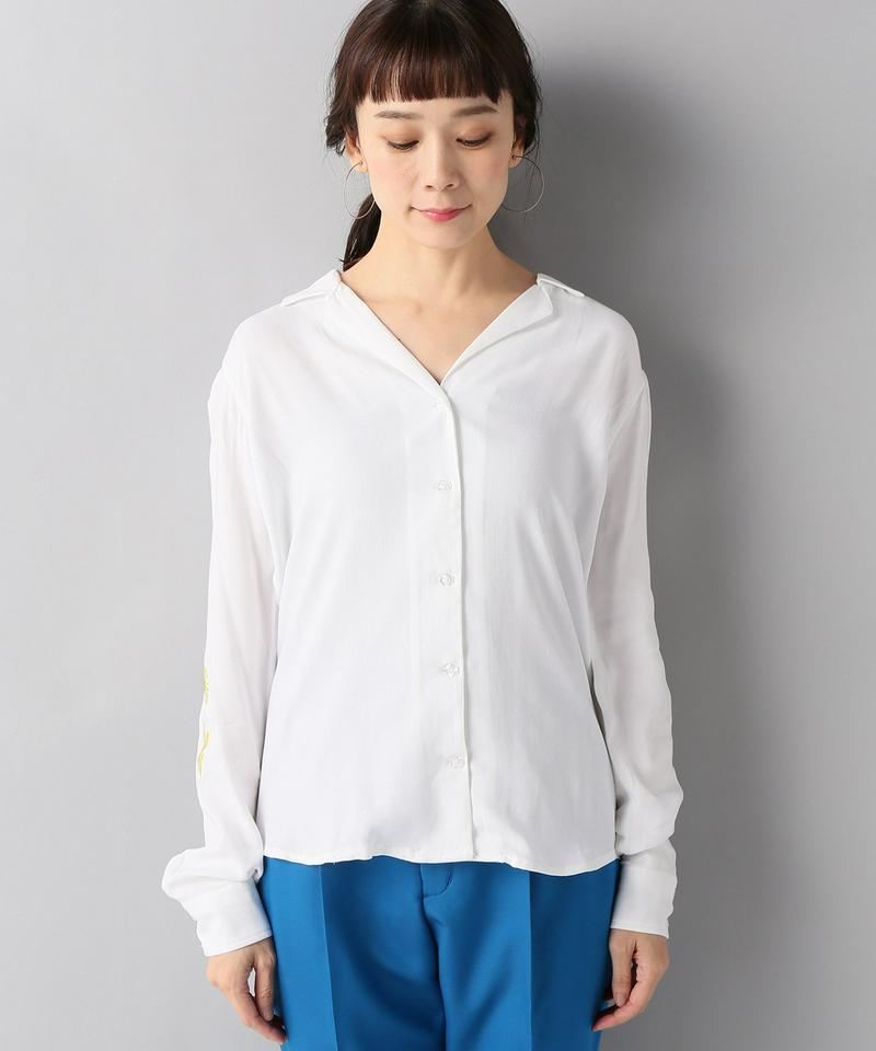 【BRUTA/ブルータ】ソデフラワーシャツ