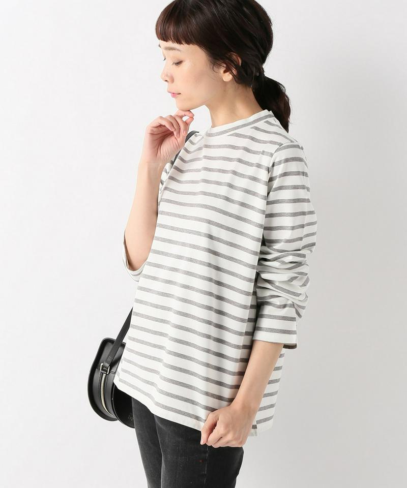 ギザコットンボーダープルオーバー