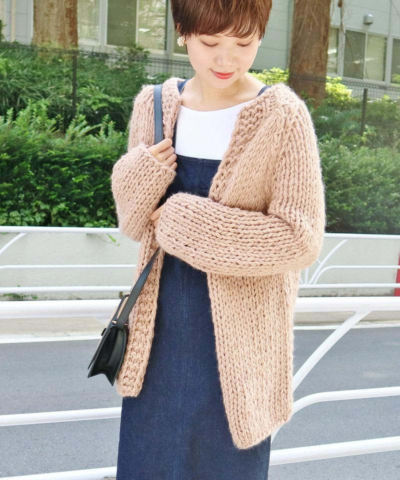 《予約》MAISON ANJE HAND KNIT カーディガン◆