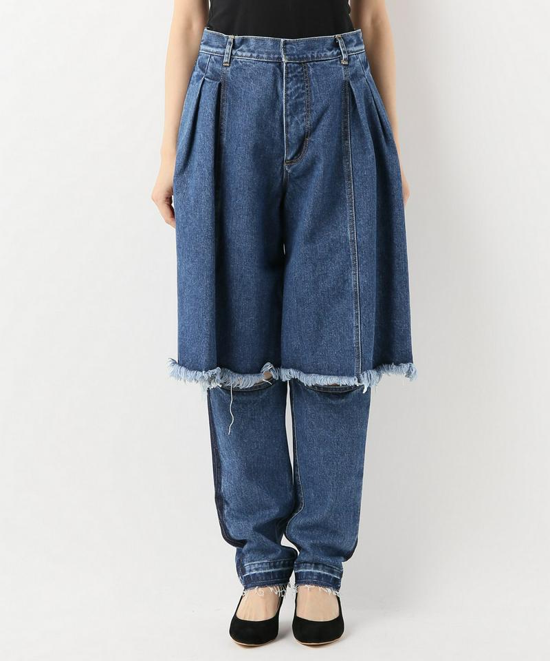 KSENIA SCHNAIDER Demi-denims  with contr