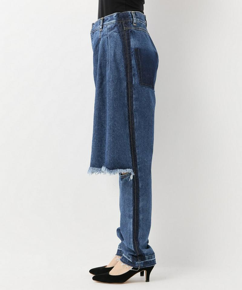 KSENIA SCHNAIDER Demi-denims  with contr