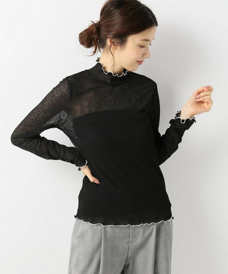 シースルーリブメロウプルオーバー