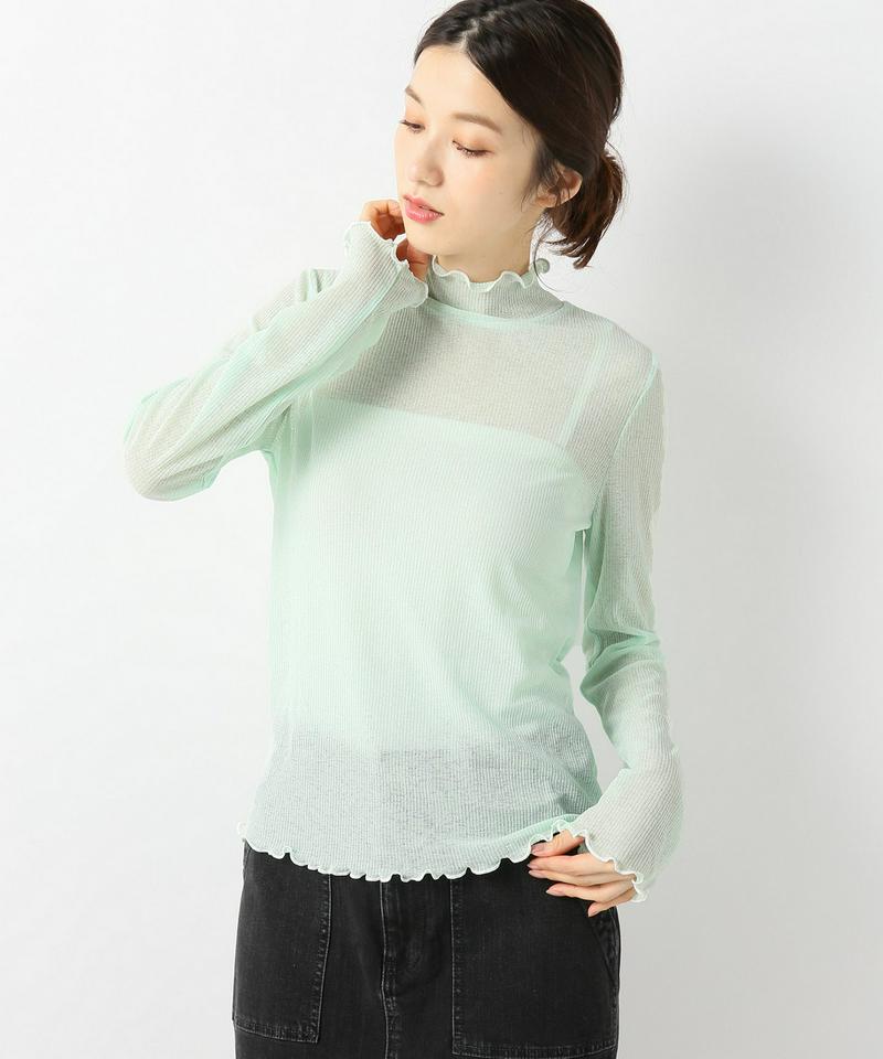 シースルーリブメロウプルオーバー