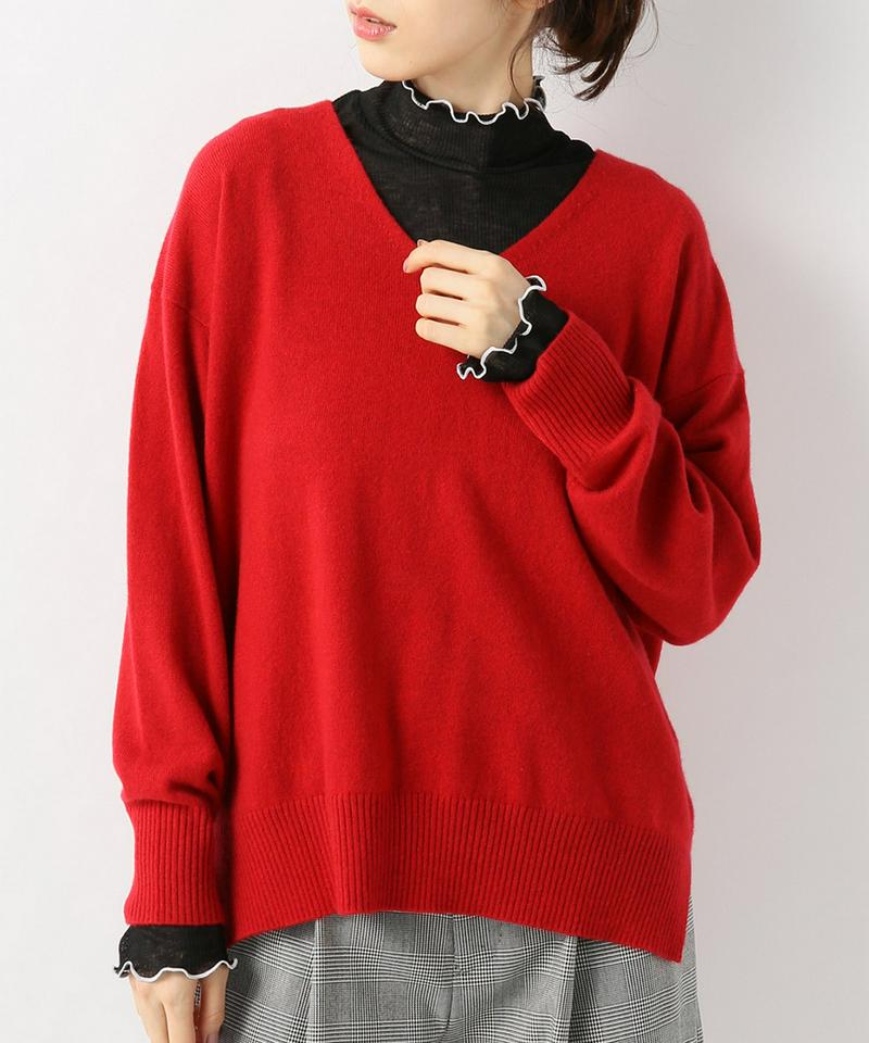 シースルーリブメロウプルオーバー