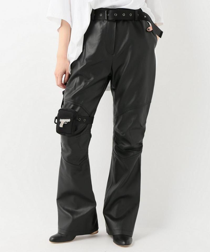 HYEIN SEO FAUX LEATHER PANTS w/ GARTER B