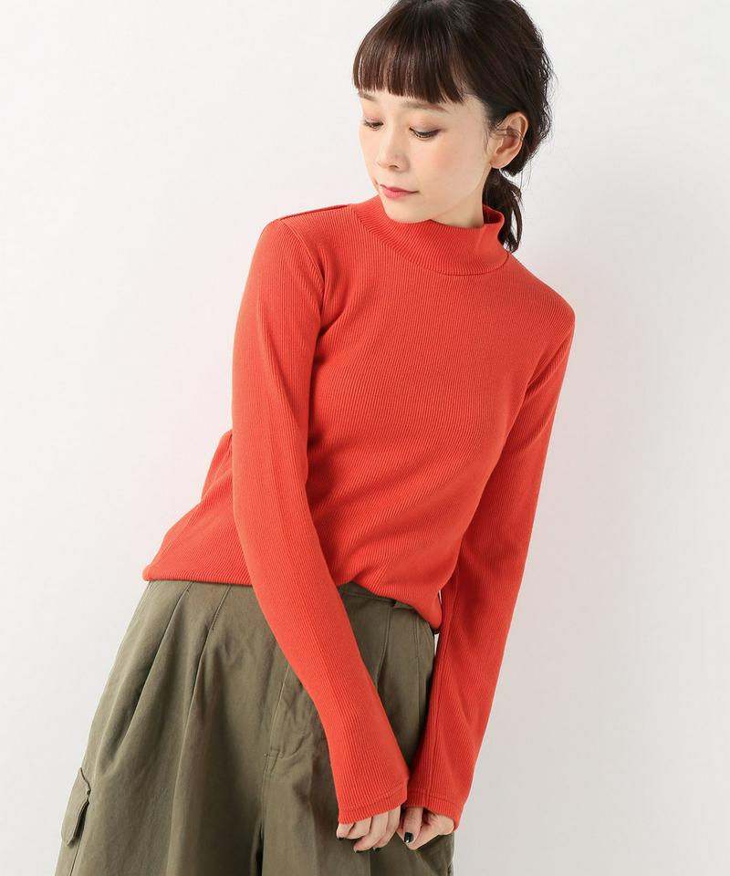 TCリブハイネックプルオーバー