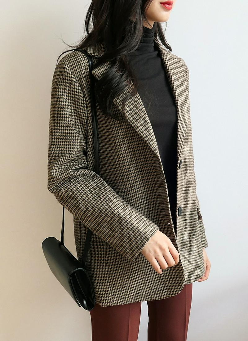 ハウンドトゥースジャケット・全2色
