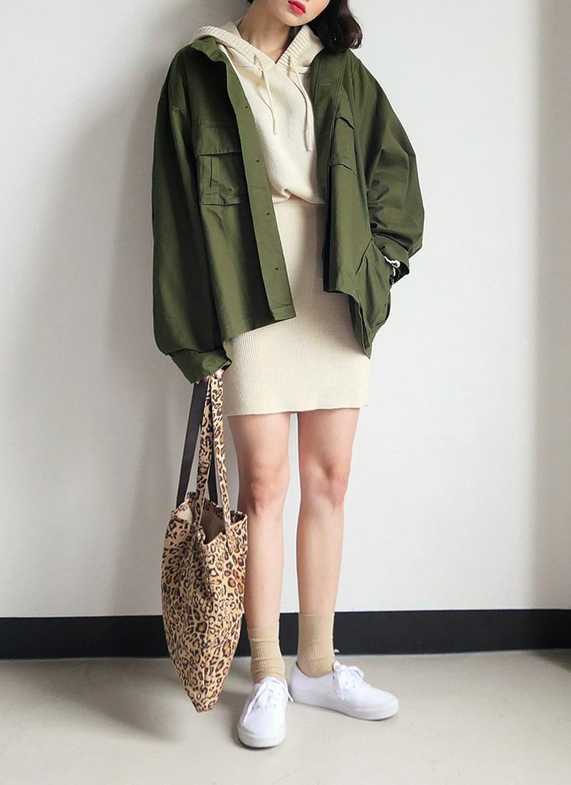 オーバーサイズミリタリージャケット・全2色