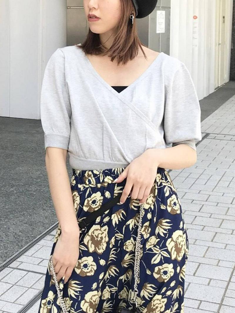 カシュクールハーフニット
