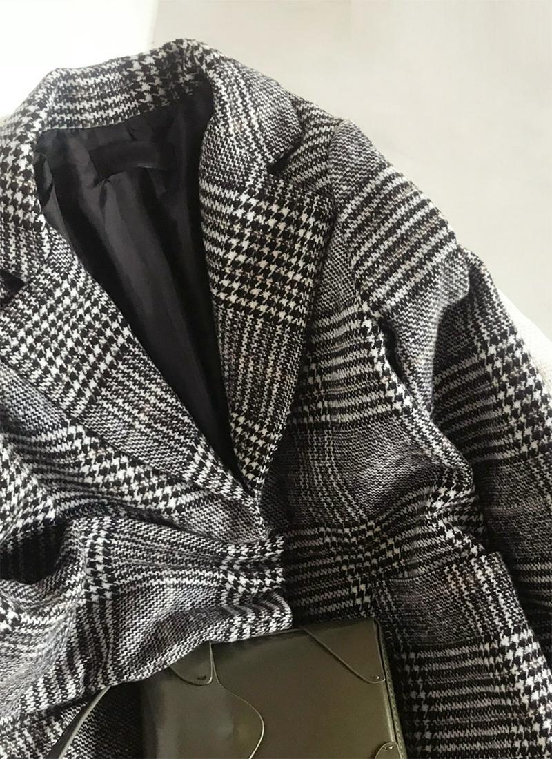 ブラックグレンチェックジャケット・全1色