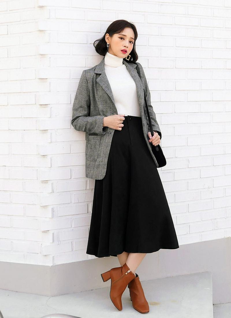 グレンチェックツーボタンジャケット・全2色