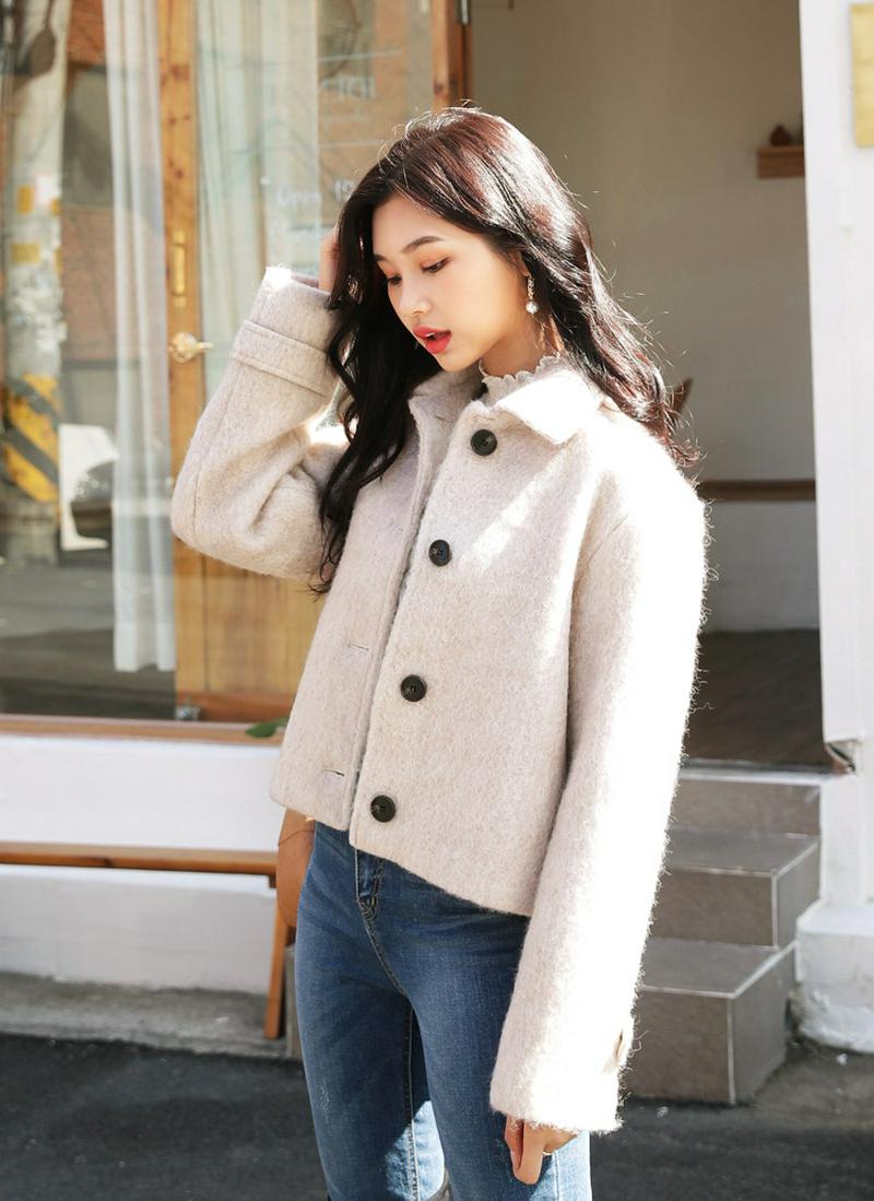 ソフトタッチショートジャケット・全2色