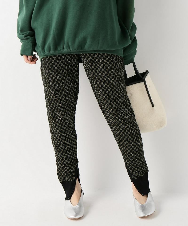 【REPLICA LOS ANGELES】SWEATPANTS W/LUREX MINI CHECK JA：パンツ