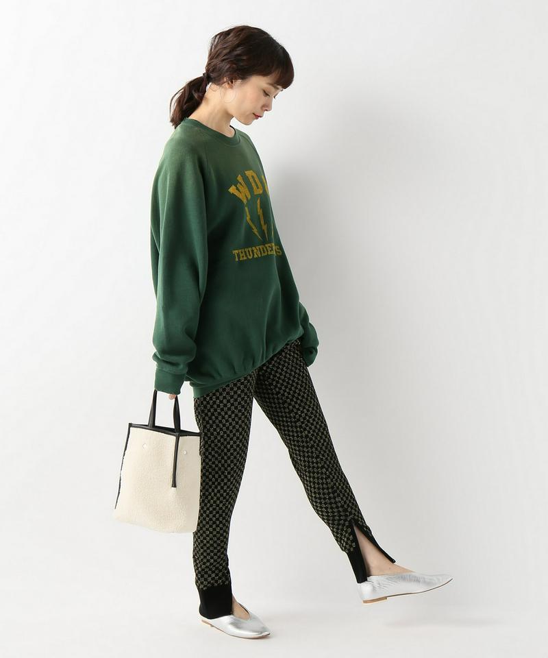 【REPLICA LOS ANGELES】SWEATPANTS W/LUREX MINI CHECK JA：パンツ