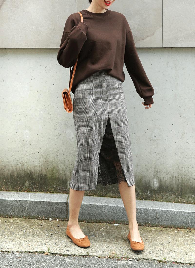 レースポイントチェックスカート・全2色