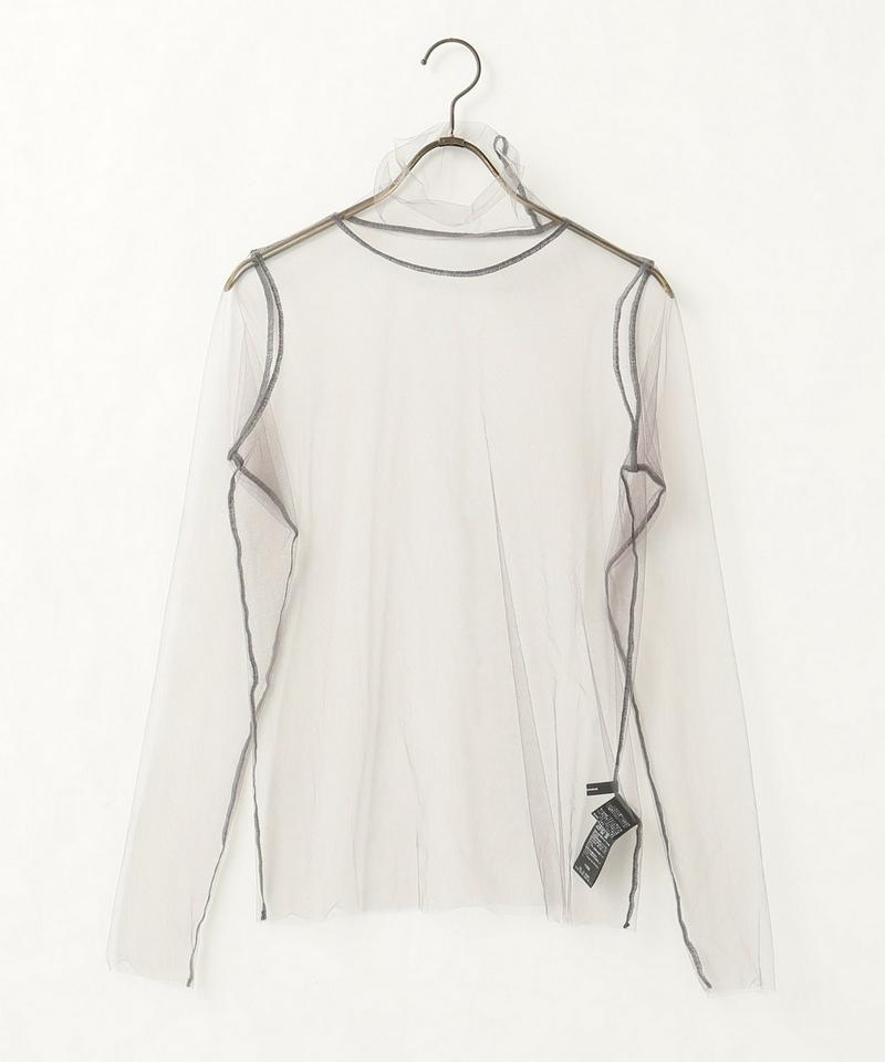 チュール ハイネックプルオーバー