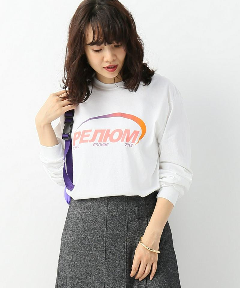 【 ZIQ YONI/ ジックアンドヨニ x Relume 】別注 RE ロングスリーブ Tシャツ