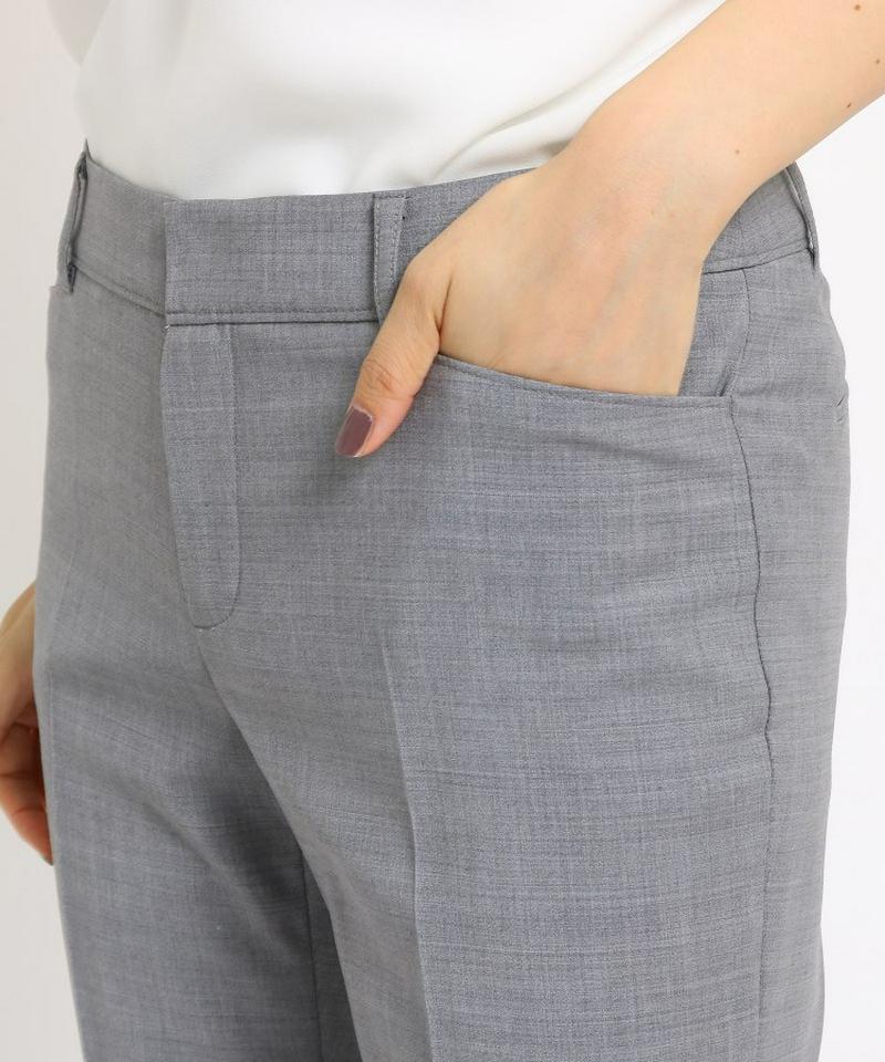 シャンブレー調　ストレートパンツ