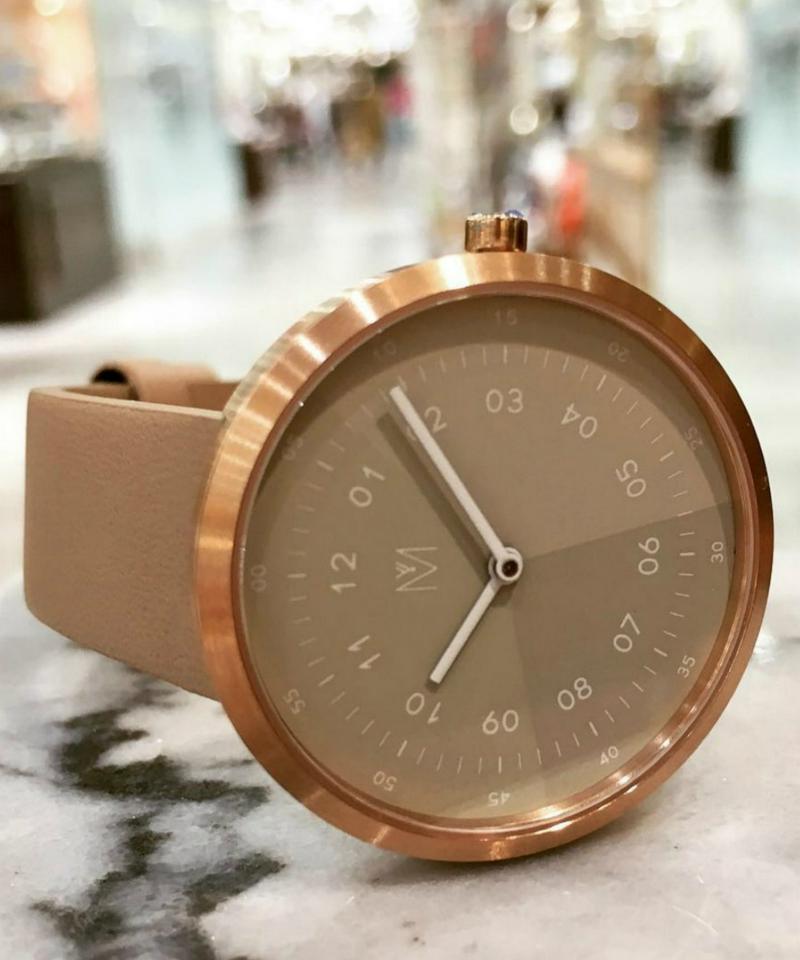 MAVEN Geometric Rosegold Camel 34mm