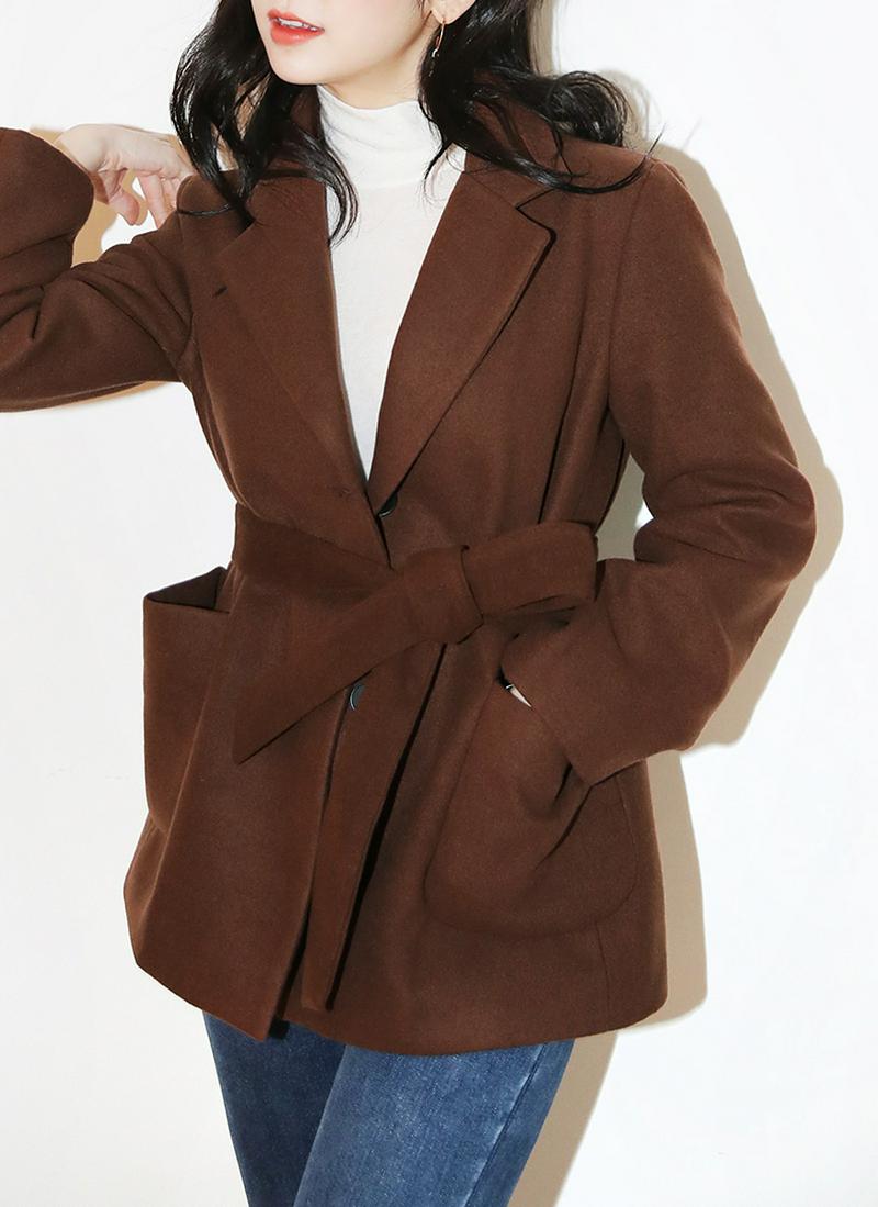 ストラップSETテーラードハーフジャケット・全3色