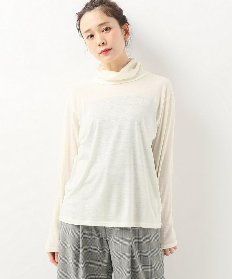 アクリルウール ウォッシャブルテンジク ハイネックプルオーバー