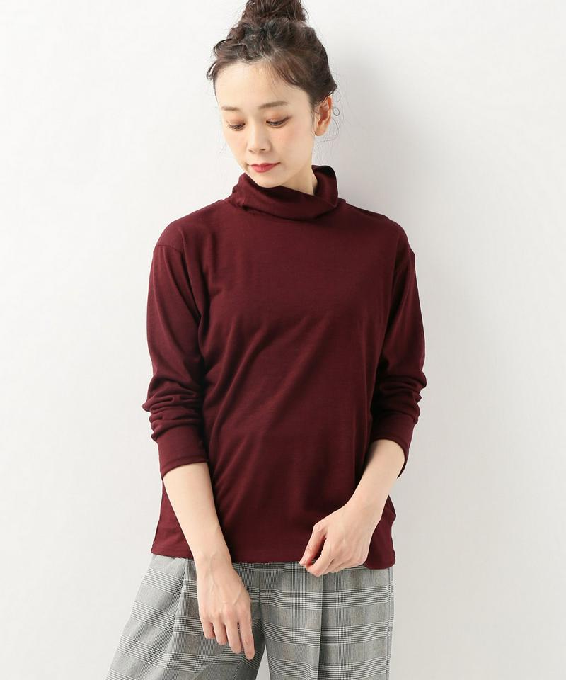 アクリルウール ウォッシャブルテンジク ハイネックプルオーバー