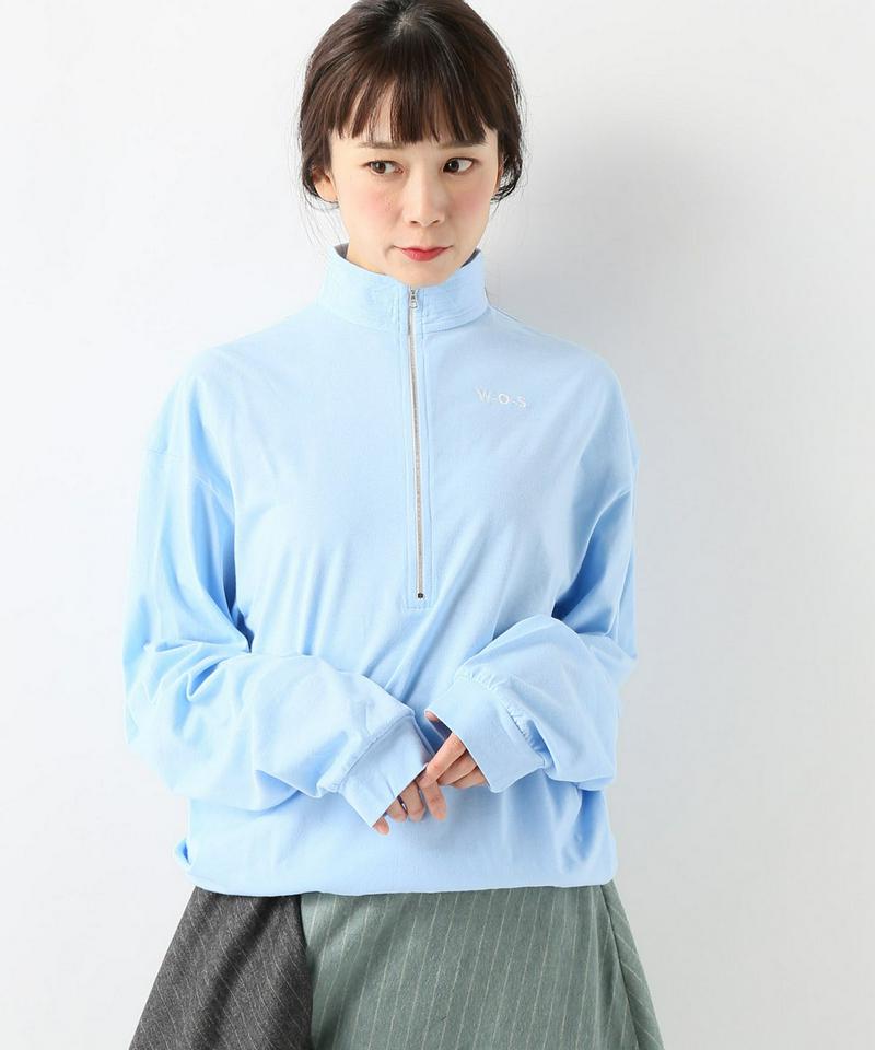 【WALK OF SHAME/ウォーク オブ シェイム】 W-O-S BLUE LONGSLEEVE:プルオーバー