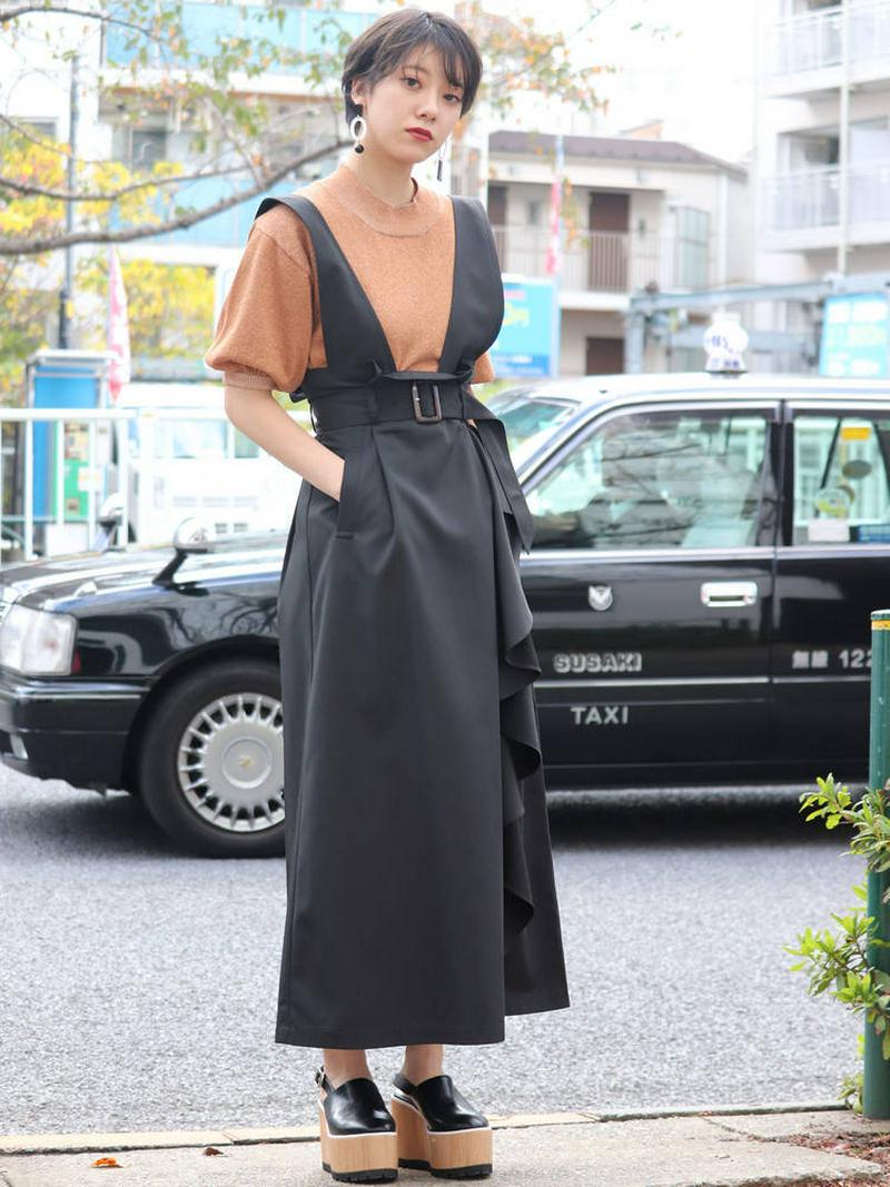 グリッターハーフニット