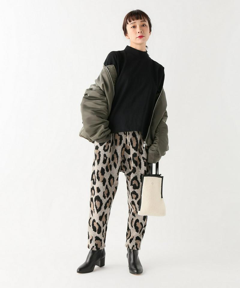 【R13/アールサーティーン】 CASHMERE LEOPARD PANT:レオパードパンツ