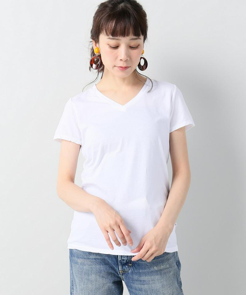 36/-USA テンジクVネックショートスリーブTシャツ