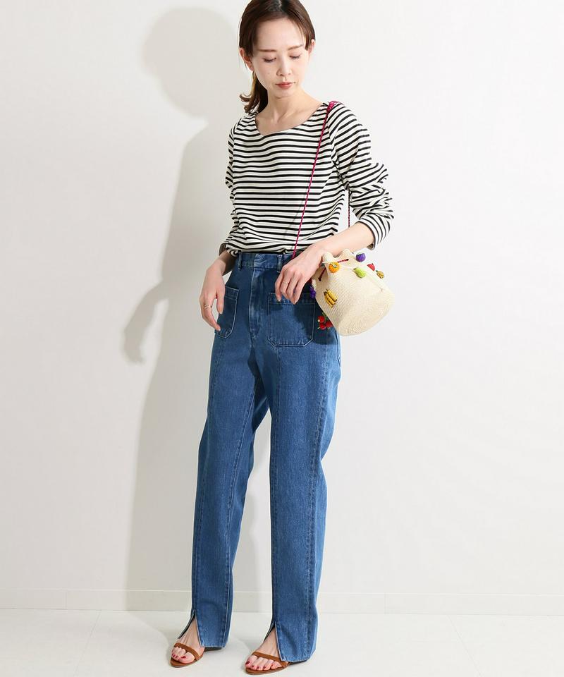 《予約》IENA LA BOUCLE ポンチボーダープルオーバー◆
