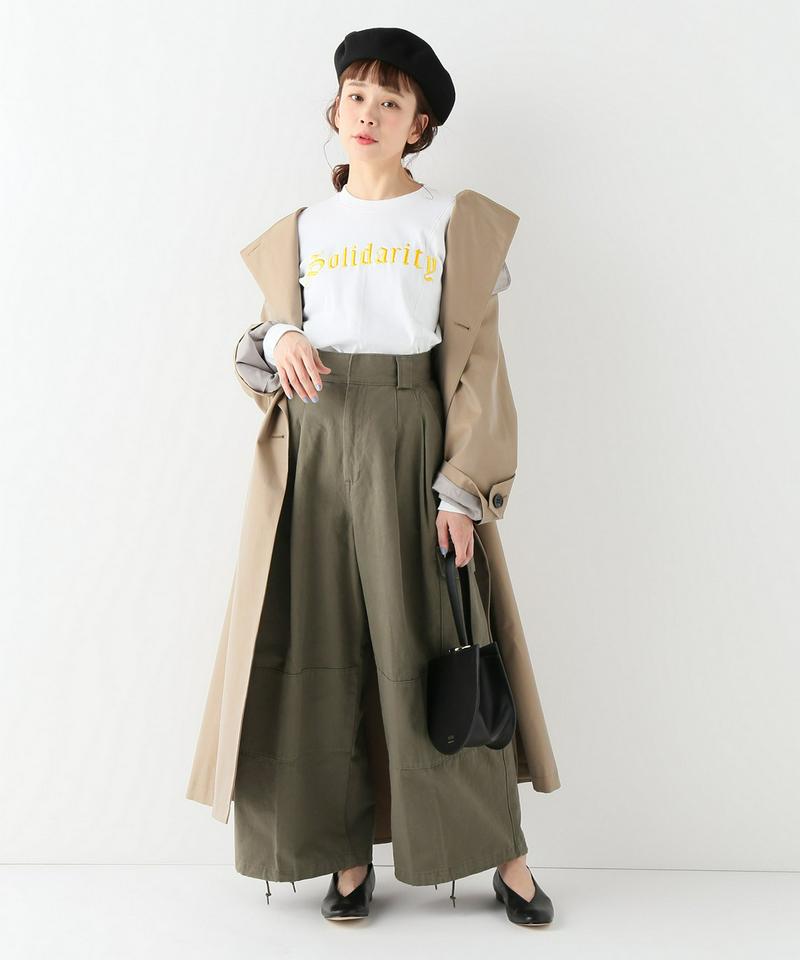 【ITCHY SCRATCHY PATCHY】ロングスリーブ刺繍トップス:ホワイト