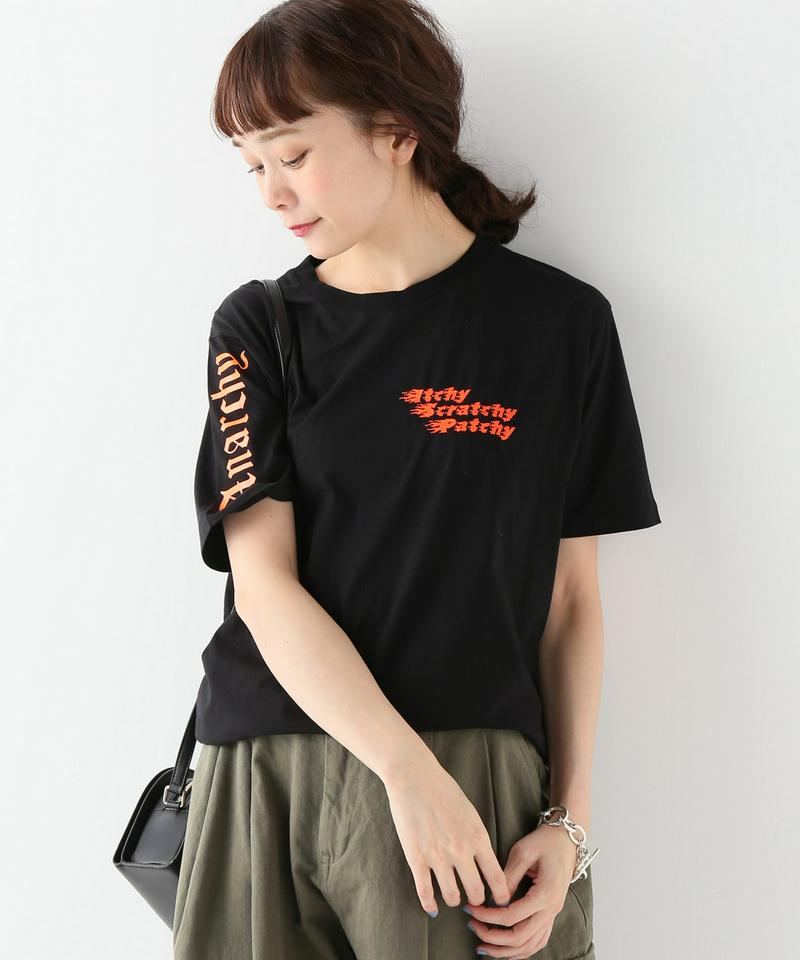 【ITCHY SCRATCHY PATCHY/イッチースクラッチーパッチー】プリントTシャツ:ブラック